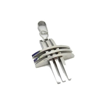 Item Stainless Steel Cross with braiding