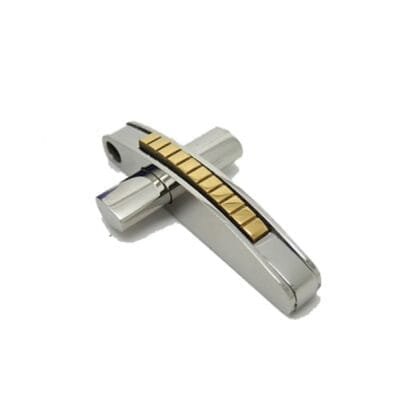 Item Stainless Steel Cross with gold detail