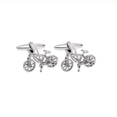 Μανικετόκουμπα Stainless Steel Με ποδήλατο