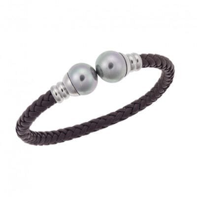 Βραχιόλι Stainless Steel πλεκτό με μπίλιες