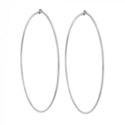 Σκουλαρίκια Stainless Steel κρίκοι πολύ μεγάλοι