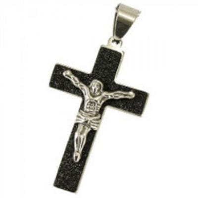 Item Stainless Steel Cross with Jesus Christ