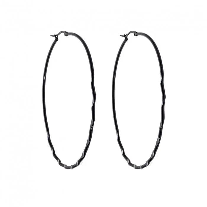 Stainless Steel Earrings Earrings Stainless Steel hoops large