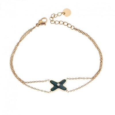 Βραχιόλι Stainless Steel με Χ