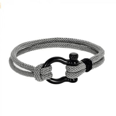 Stainless Steel Bracelet Knitted Double with Knot