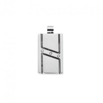 Stainless Steel item with geometric design