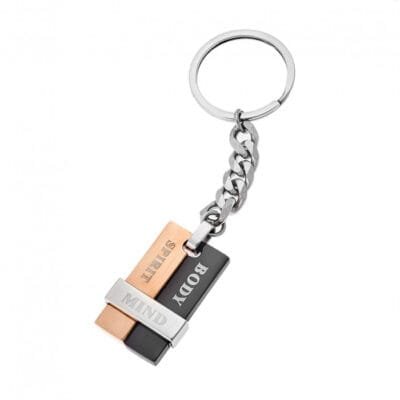 Μπρελόκ Stainless Steel με couples quotes