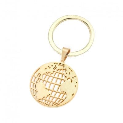 Μπρελόκ Stainless Steel με υδρόγειο σφαίρα