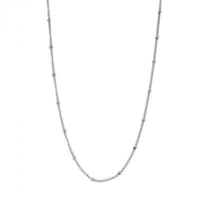 Stainless Steel Necklace Stainless Steel Rim with ball 55cm