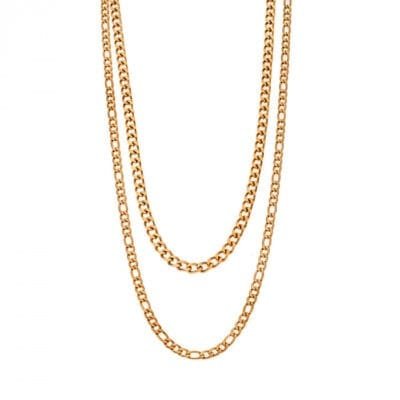 Stainless Steel necklace Stainless Steel chain double necklace