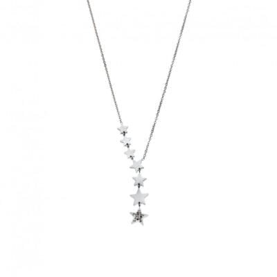 Stainless Steel necklace with many stars