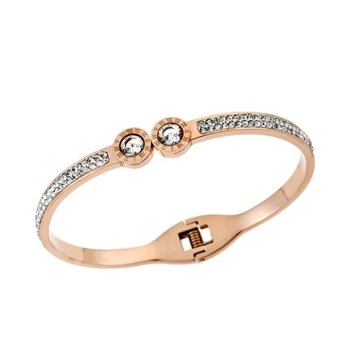 Stainless Steel bracelet with crystals