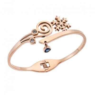 Βραχιόλι Stainless Steel με χιονονιφάδα