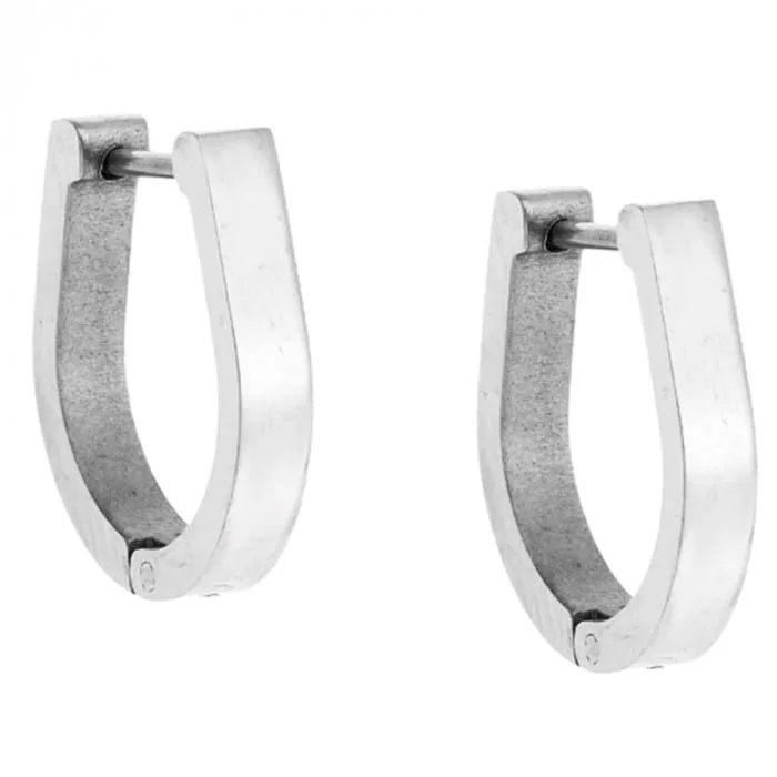 Stainless Steel Earrings Stainless Steel Earrings in U with curve