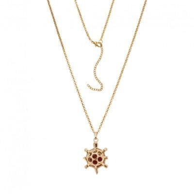 Κολιέ Ασήμι 925° Μενταγιόν Εγκυμοσύνης Babybell Χελώνα