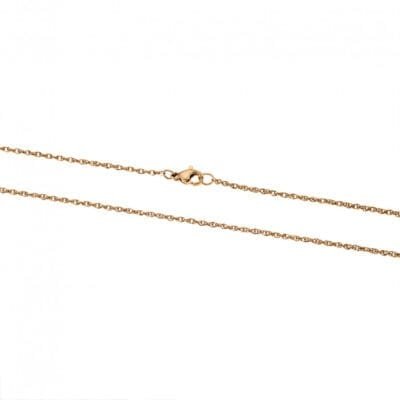 Stainless Steel grommet very thin chain 55cm