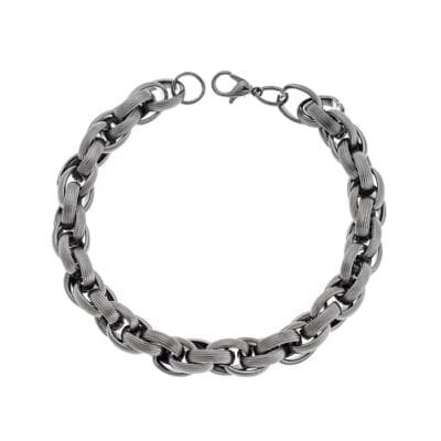 Stainless Steel Bracelet Chain made of gun metal