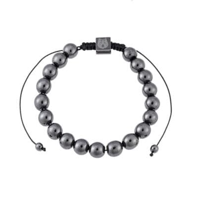 Bracelet Elastic with cord with hematite stones