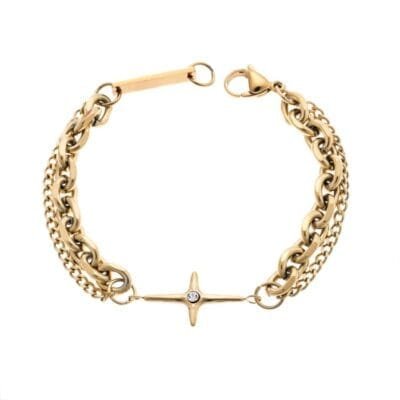 Stainless Steel bracelet Stainless Steel chain with cross