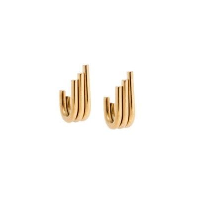 Stainless Steel stud earrings symmetrical