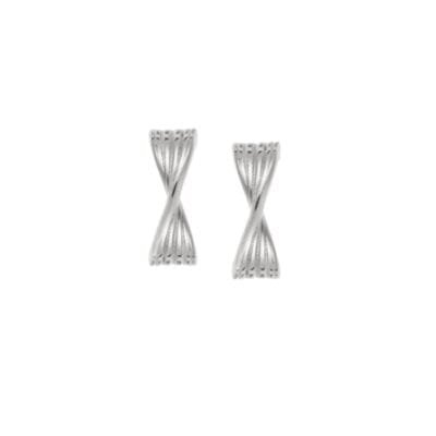 Σκουλαρίκια Stainless Steel κρίκοι σε σχήμα φιογκάκι