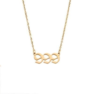 Stainless Steel Angel Numbers necklace (1-9)