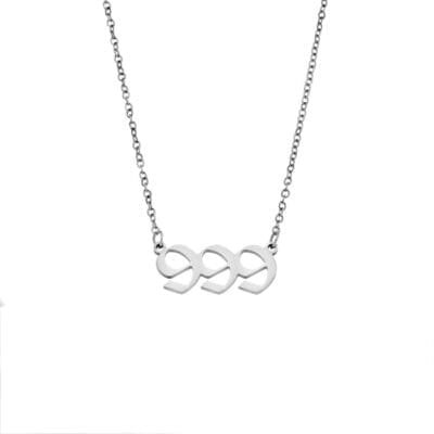 Stainless Steel Angel Numbers necklace (1-9)