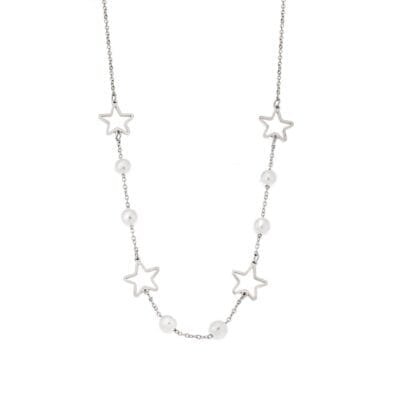 Stainless Steel Chain Necklace with stars