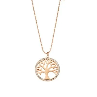 Stainless Steel Necklace Stainless Steel Pendant with large tree of life