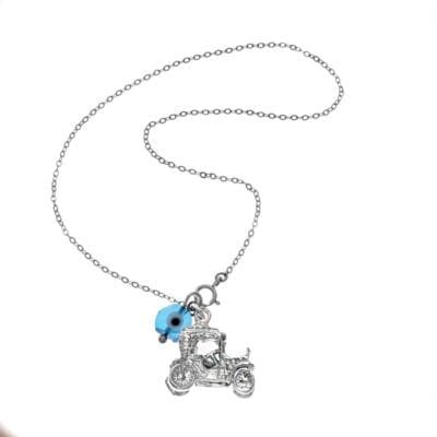 Car Charm Silver 925° carriage and peephole