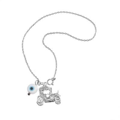 Car Charm Silver 925° carriage and peephole