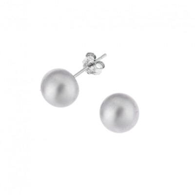Earrings silver 925 with pearl 9mm