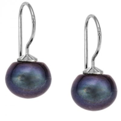 Earrings Silver 925 Black