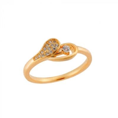 Silver ring 925° with white cubic zirconia