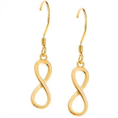 Σκουλαρίκια Ασήμι 925° Κρεμαστά με άπειρο