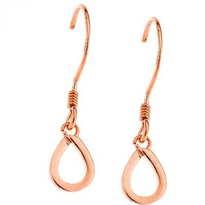 Σκουλαρίκια Ασήμι 925° Κρεμαστά σταγόνα