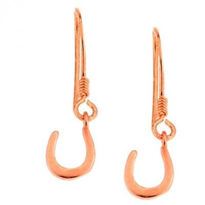 Earrings Silver 925 Rose Gold Plated