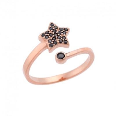 Chevalier Silver 925° ring with star and stone