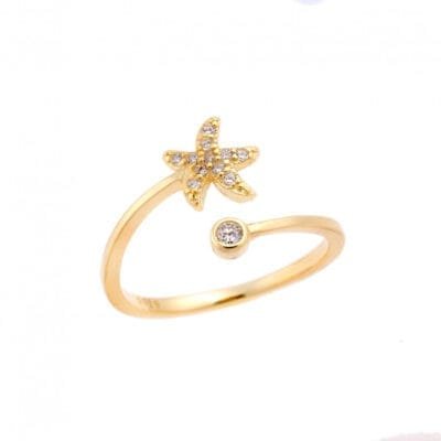 Chevalier Silver 925° Ring with Starfish
