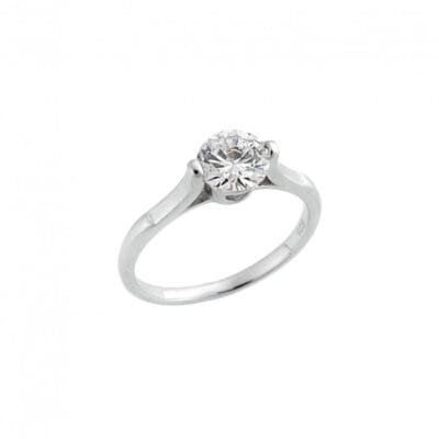 Δαχτυλίδι  Ασήμι 925° Μονόπετρο
