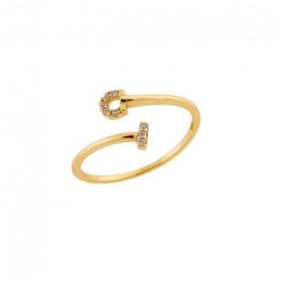 Silver ring 925° with cubic zirconia