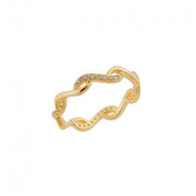 Δαχτυλίδι  Ασήμι 925° με λευκά ζιργκόν