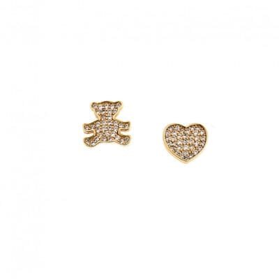 Silver earrings 925° with teddy bear