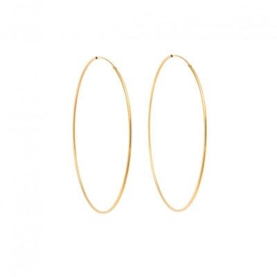 Σκουλαρίκια Ασήμι 925° Κρίκοι  μεγάλοι και πολύ λεπτοί