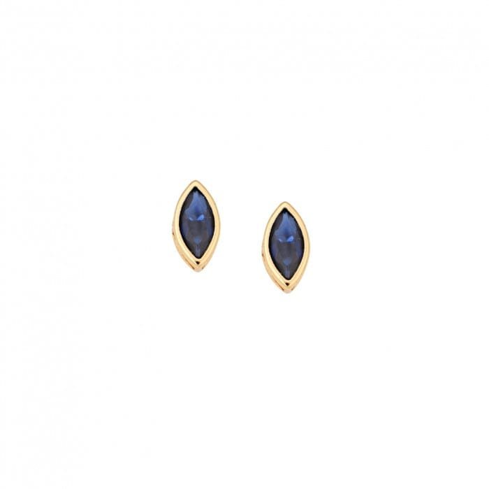 Earrings Leaf Silver 925 Gold Plated
