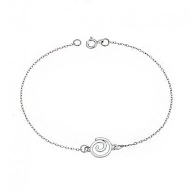 Silver bracelet 925, carabola