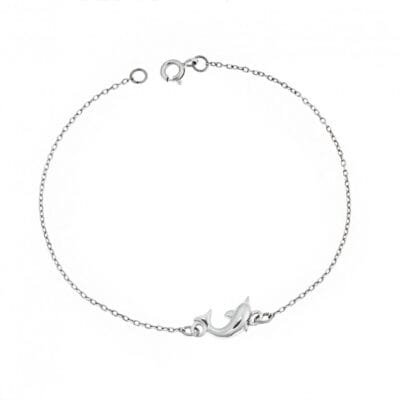 Silver bracelet 925, dolphin
