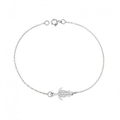 Silver bracelet 925, turtle