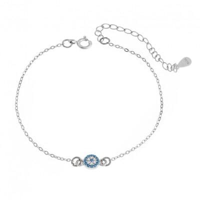 Bracelet Silver 925° target peephole with zircon