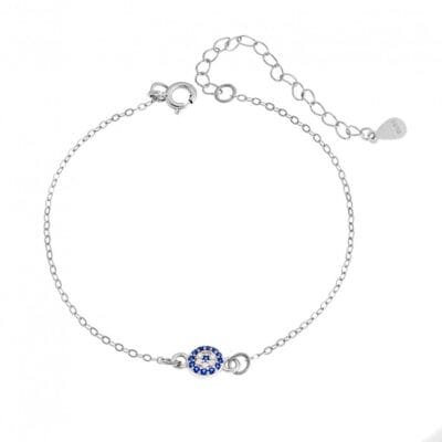 Bracelet Silver 925° target peephole with zircon